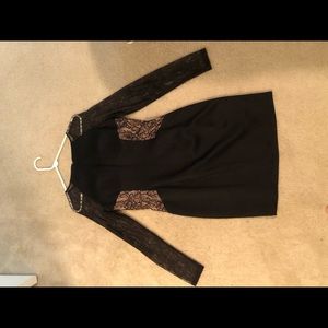 Aidan Mattox black dress